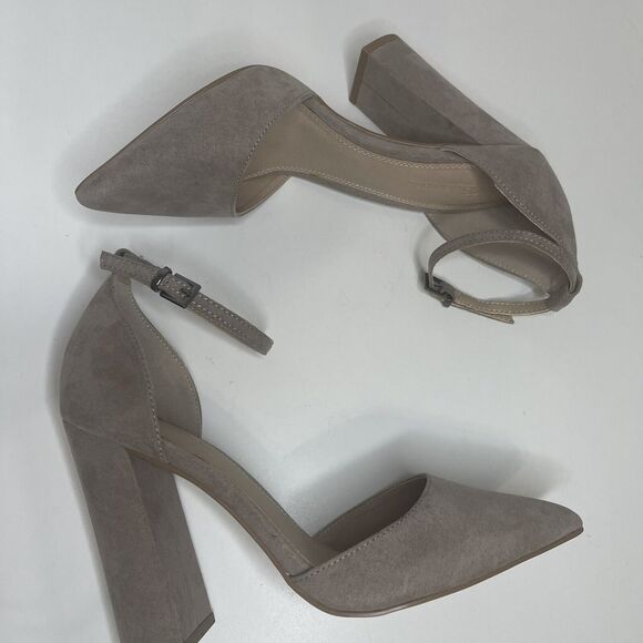 ASOS Penalty Pointed High Heels Block Heel Gray Size 5 Read Description - Picture 4 of 12